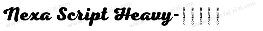 Nexa Script Heavy字体转换